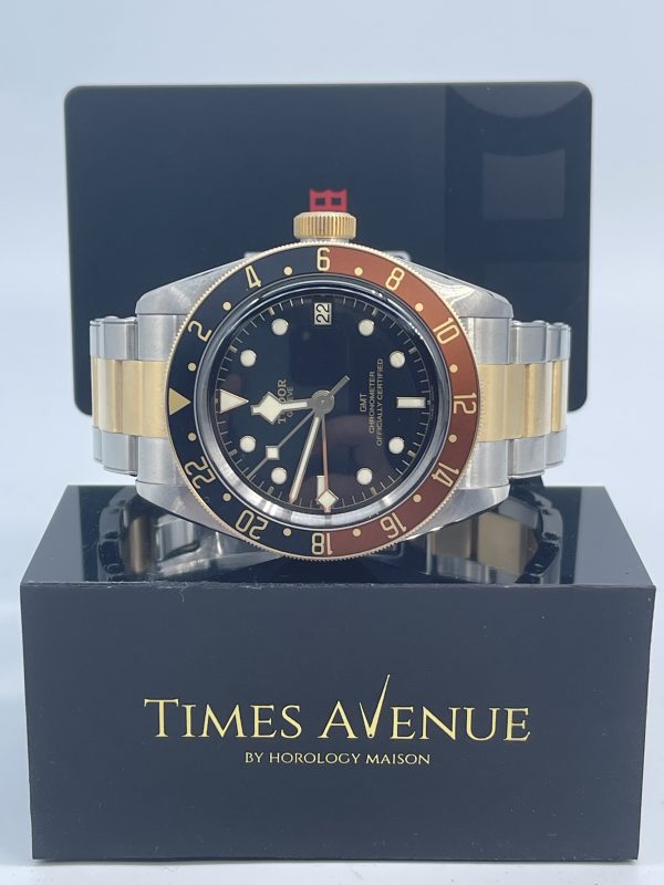 Brand New 2022 Tudor Two-Tone Yellow Gold Black Bay GMT M79833MN 79833MN Bracelet