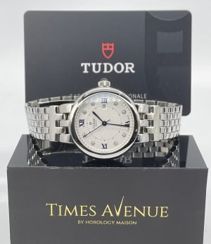 Brand New 2022 SEP Tudor CLAIR DE ROSE 30mm Diamond Index Stainless Steel M35500 35500 Bracelet