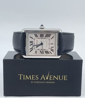 Brand New 2023 Feb Cartier Tank Must Watch Extra Large WSTA0040 Leather