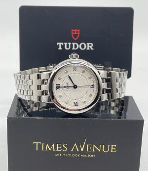 Brand New 2022 November Tudor CLAIR DE ROSE 34 Stainless Steel M35800 35800 Bracelet “Opaline Diamond”