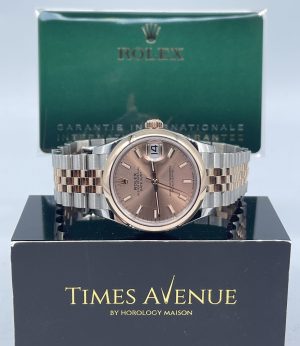 Mint 2022 Rolex Datejust 31 Two-Tone Rose Gold Jubilee Smooth Bezel 278241“Rose”