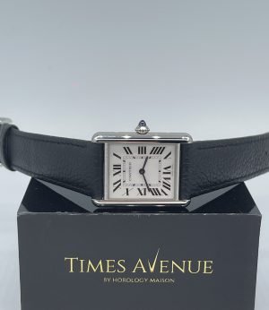 Brand New 2024 Feb Cartier Tank Must Watch Large WSTA0041 Leather