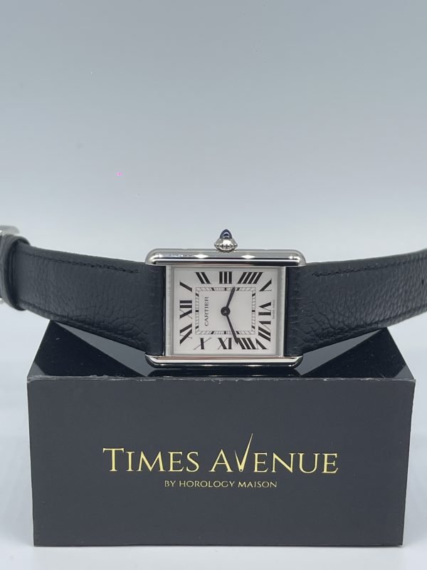 Brand New 2024 Feb Cartier Tank Must Watch Large WSTA0041 Leather