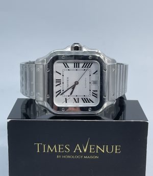 Brand New 2022 November Santos de Cartier Large Model WSSA0018 “White”