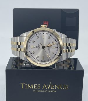 Brand New 2023 Jan Tudor Black Bay 41 S&G 79683 Two-Tone Yellow Gold “Silver Diamond”