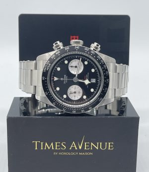 Preowned 2022 Aug Tudor 41mm Black Bay Chrono 79360N “Black”