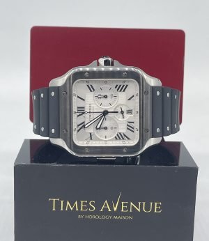 Preowned 2022 May Santos De Cartier Chronograph Watch WSSA0017