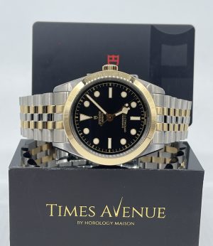 Brand New 2025 Apr Tudor Black Bay 39 Two-Tone Yellow Gold 79663 “Black”