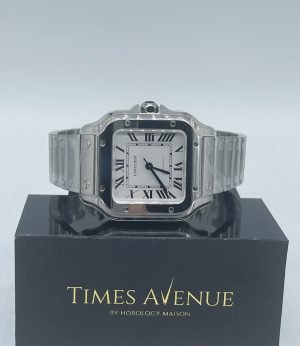 New Cartier Santos Medium WSSA0029 Steel Bracelet “White”