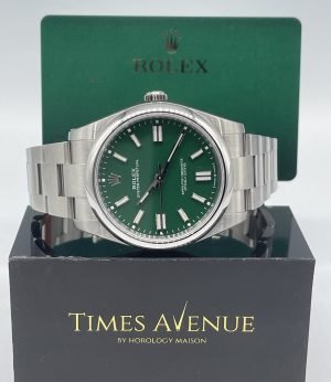 Brand New Fully Stickered 2023 Jul Rolex Oyster Perpetual 41 Stainless Steel 124300 “Green”