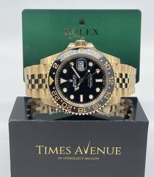 Brand New 2023 Oct Rolex GMT Master 2 Yellow Gold 126718GRNR Jubilee “Guinness”