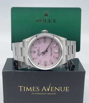 Brand New 2023 Jun Stickered Rolex Oyster Perpetual 36 Stainless Steel 126000 “Pink”