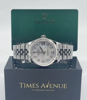 Brand New 2023 Dec Rolex Datejust 31 Stainless Steel Jubilee Fluted Bezel 278274 “Mother of Pearl 10PT Diamonds”