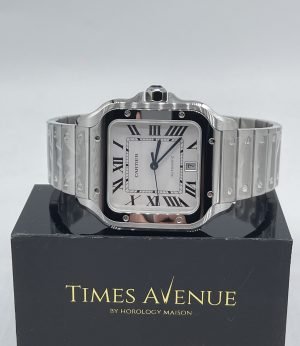 Brand New 2023 Nov Santos de Cartier Large Model WSSA0018 “White”