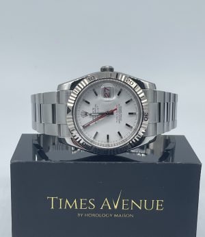 Preowned 2005 Rolex Datejust Turn-O-Graph 36mm Stainless Steel 116264 “White”