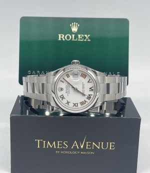 Brand New 2024 Mar Rolex Datejust 31mm Stainless Steel Oyster Smooth Bezel 278240 “White Roman”
