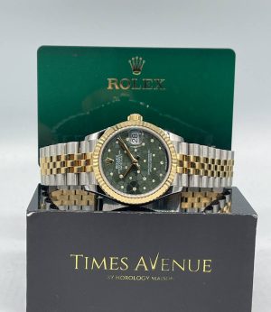 New Rolex Datejust 31 278273 “Green Floral Motif Diamond” Jubilee