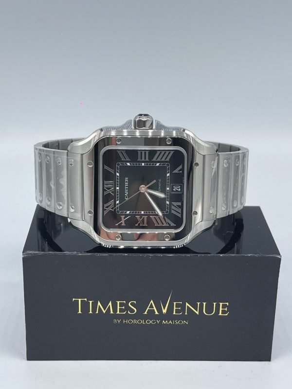 Cartier Santos Large WSSA0062 Steel Bracelet Green