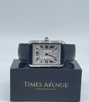 Preowned 2023 Feb Cartier Tank Must Watch Extra Large WSTA0040 Leather