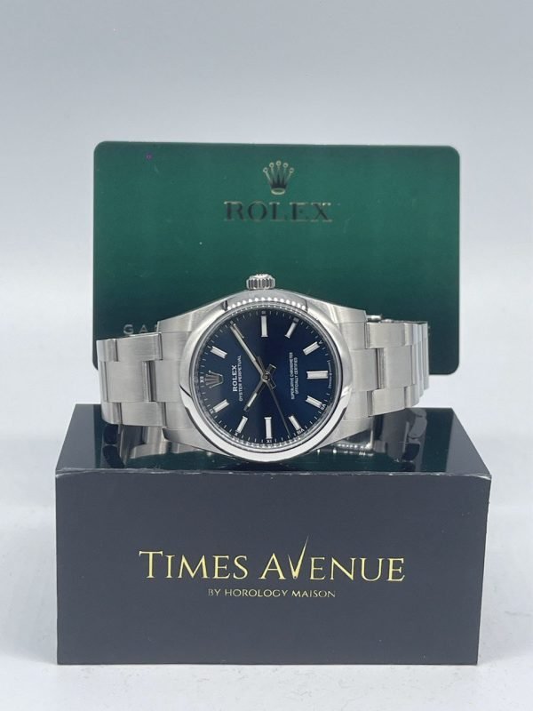 Rolex Oyster Perpetual 34 Stainless Steel 124200 Blue Singapore