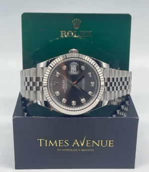 New Rolex Datejust 41 Jubilee 126334 “Slate Diamond”
