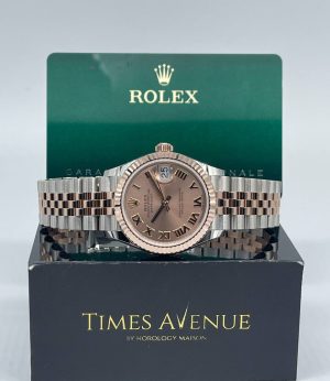 Brand New 2025 Feb Rolex Datejust 31 Two-Tone Rose Gold Jubilee Fluted Bezel 278271 “Pink Roman”