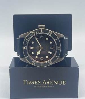 Preowned 2024 Jan Tudor Black Bay Bronze 43 79250BA 79250 Leather
