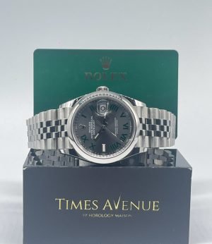 NOS Rolex Datejust 36 126200 “Wimbledon / Slate Roman”