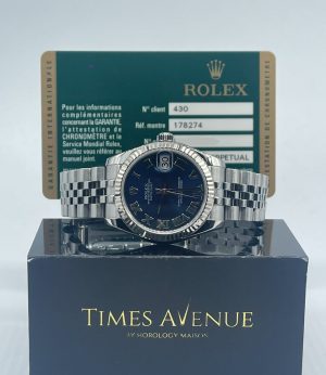 Preowned Rolex Datejust 31 178274 “Blue Roman”