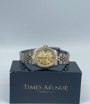 Preowned Rolex Datejust 26 Jubilee Fluted 69173 “Champagne Arabic Numeral”