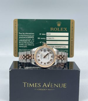 Preowned Rolex Datejust 26 Two Tone 179171 “White Roman”