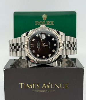 Mint Rolex Datejust 41 Jubilee 126334 “Black Diamond”