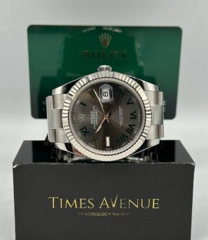 New Rolex Datejust 41 Oyster 126334 “Wimbledon / Slate Roman”