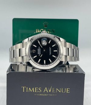 New Rolex Datejust 41 Oyster Smooth Bezel 126300 “Black”