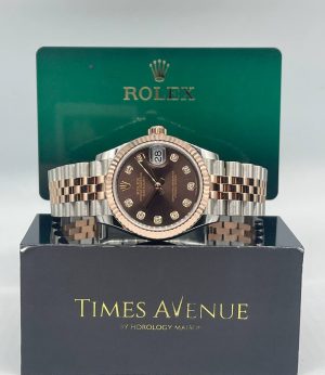 Mint Rolex Datejust 31 278271 “Chocolate Diamonds” Jubilee