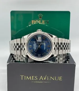 New Rolex Datejust 36 126234 “Bright Blue Roman”