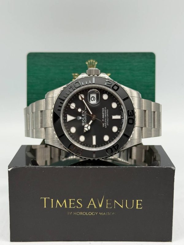 Brand new Oct 2026 Rolex Yacht-Master 42 226627 RLX titanium watch with black dial, ceramic bezel in Singapore.