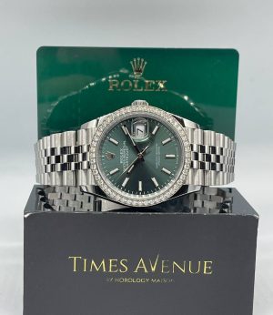Preowned Rolex Datejust 36 126284RBR “Mint Green”